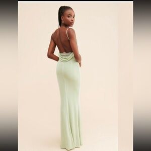 Katie May Light Green Formal Dress